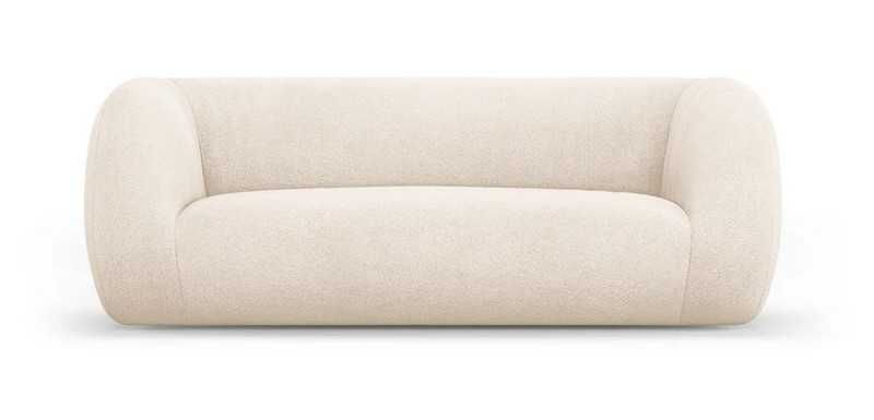 Kremowa sofa z tkaniny bouclé Essen Cosmopolitan Design 210cm