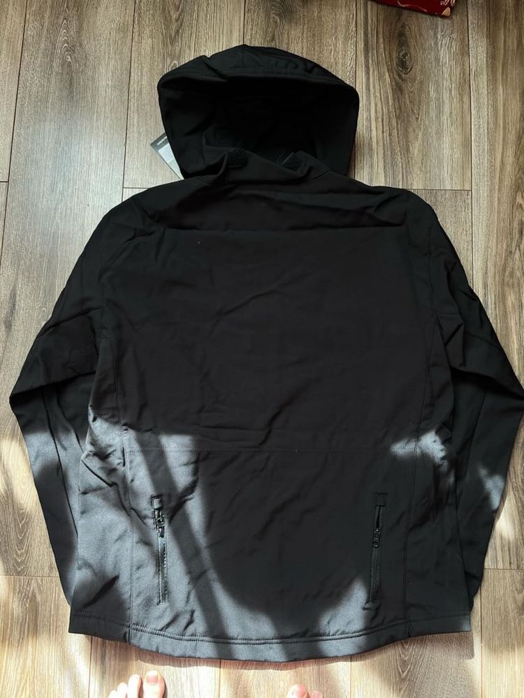 Тактична куртка  Softshell  на флісі Чорна XL Мультикам  XL