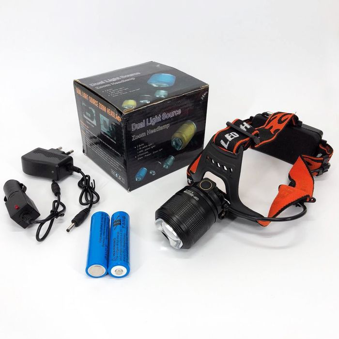 Налобний тактичний ліхтарик POLICE BL-2199-T6, потужний акумуляторний