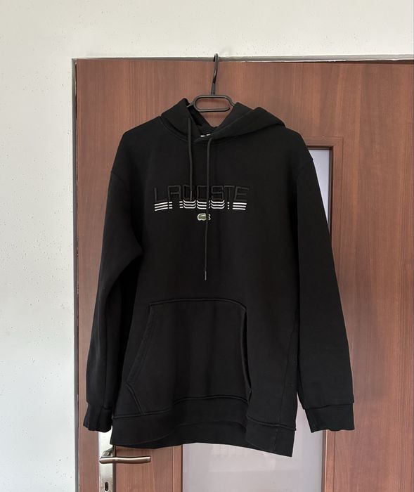 Bluza z kapturem Lacoste czarna rozmiar XL stan bardzo dobry