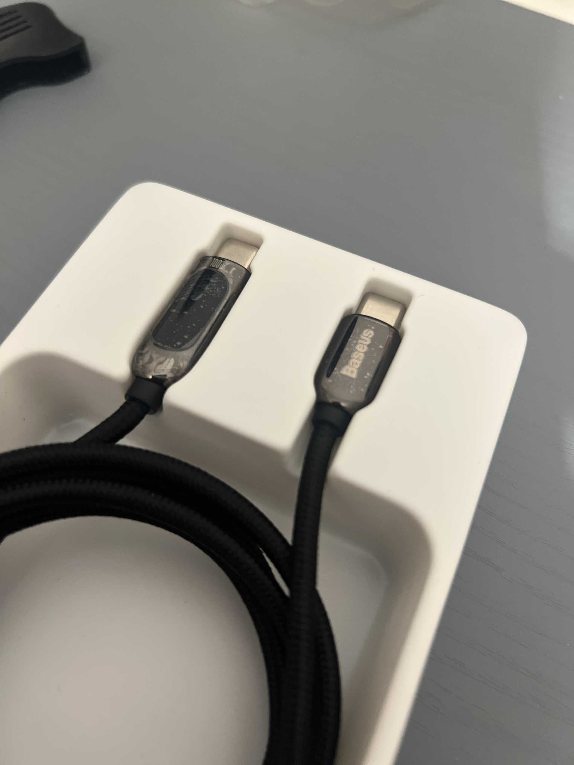 Baseus USB-C do C 100W, pokazuje prąd !!