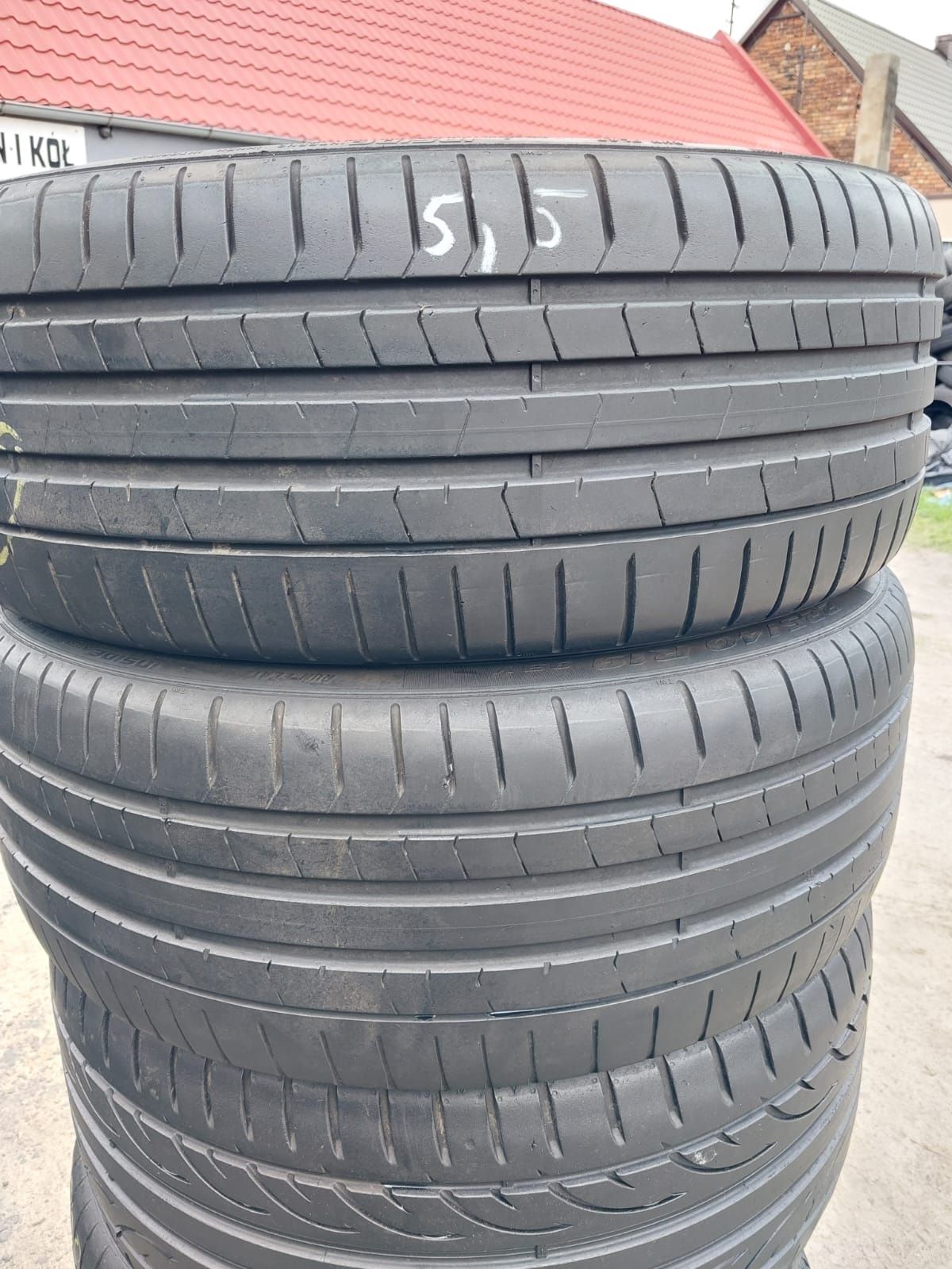 Opony używane 225/40/19 pirelli 2x5.5 mm 2021