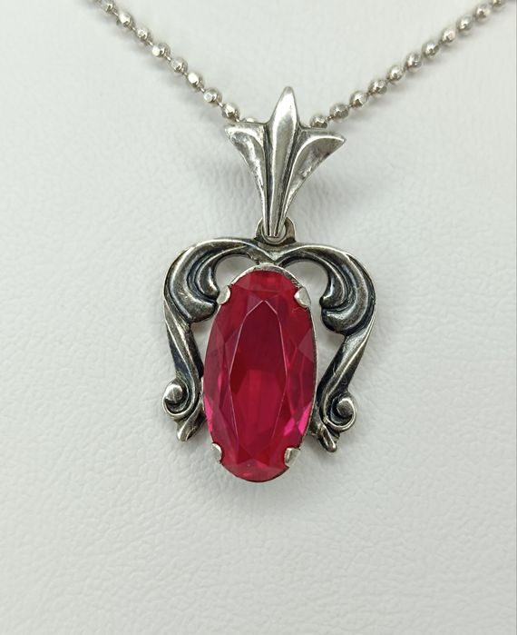 Советский серебряный кулон с 875 пробы