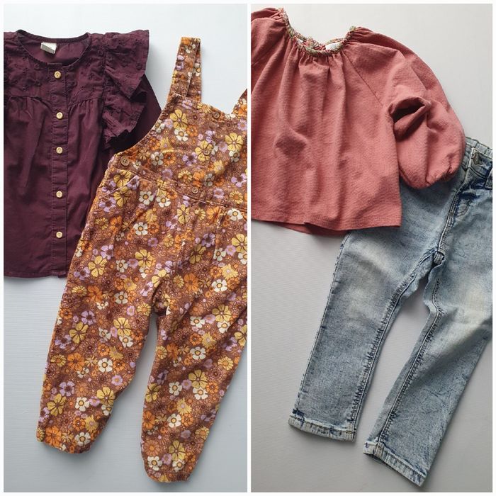 Набір 18-24 86-92 см блуза hm комбінезон Next джинси блуза zara