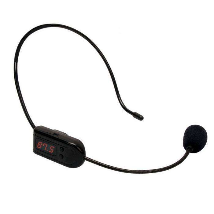 Microfone de Rádio para Altifalante FM Sem Fio.