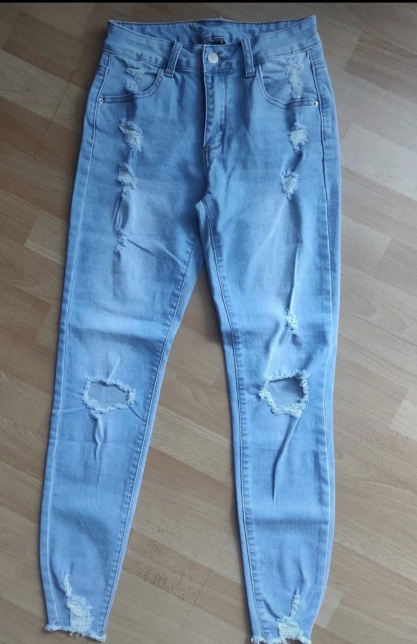 Jeansowe spodnie S