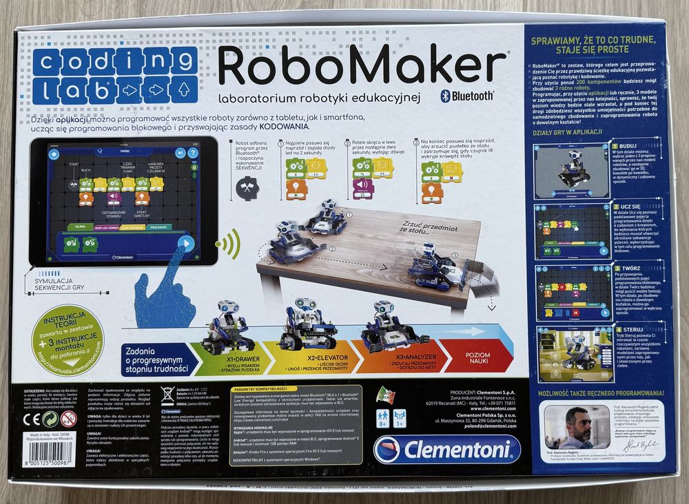 Zabawka roboty zestaw RoboMaker Clementoni Nowy