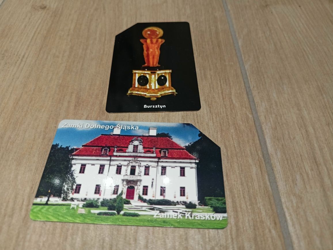 2 karty telefoniczne, magnetyczne TP,  Telekomunikacja Polska