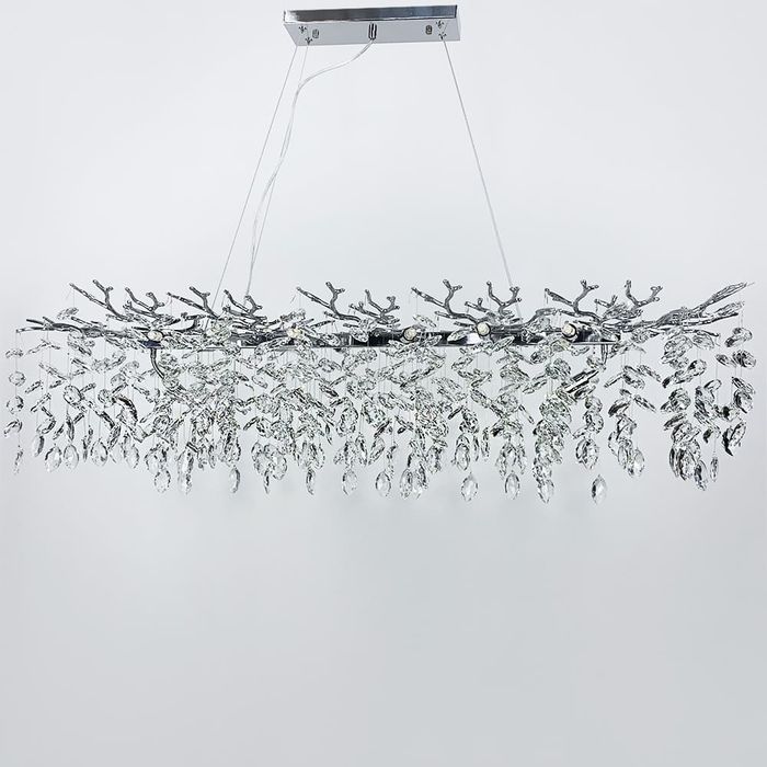 Кришталева люстра видовжена люстра,світильник,стильний,люстри