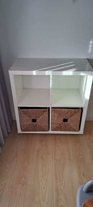 Kallax branca brilhante Ikea