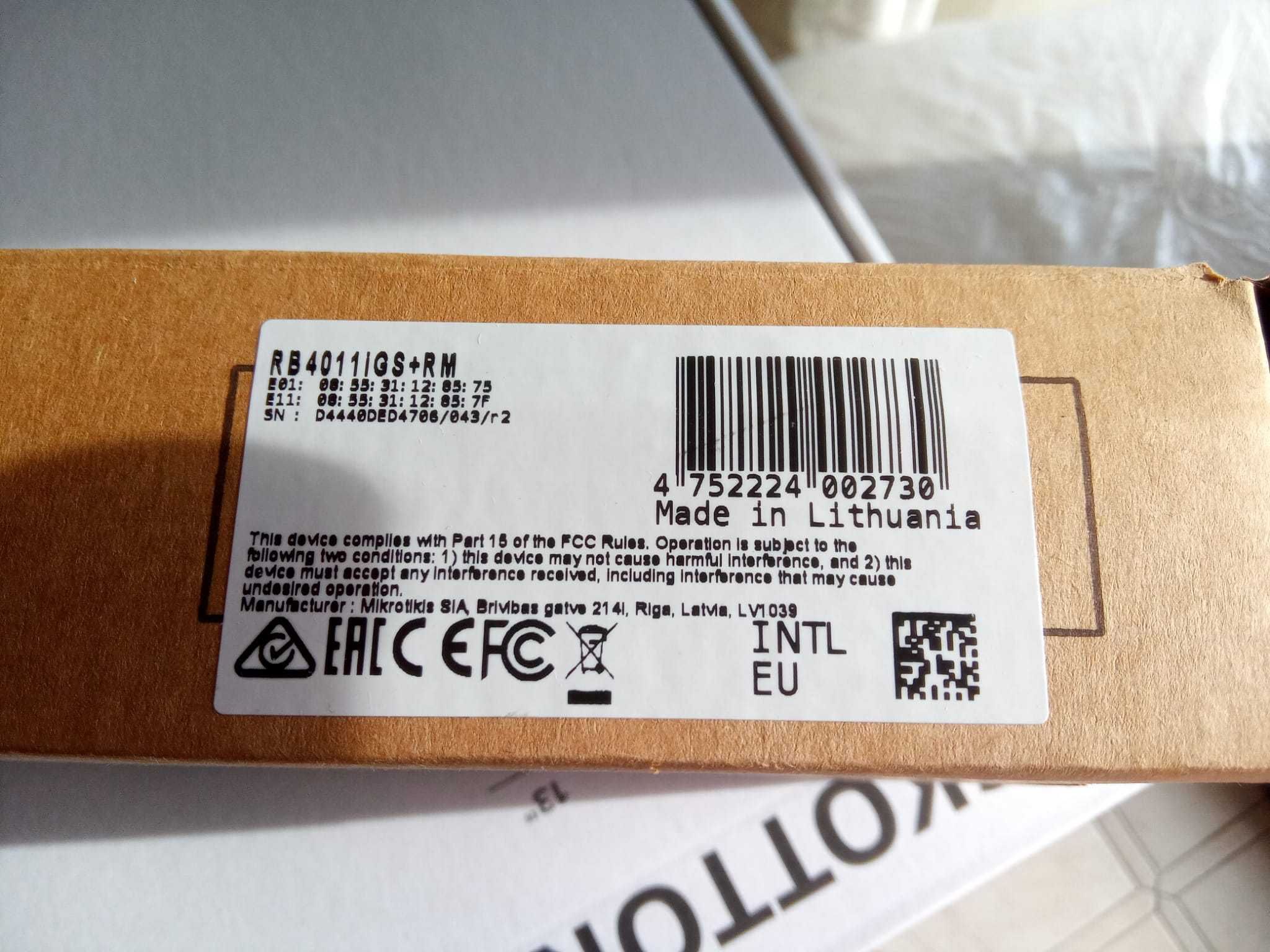 Routerboard Mikrotik RB4011 iGS+RM series