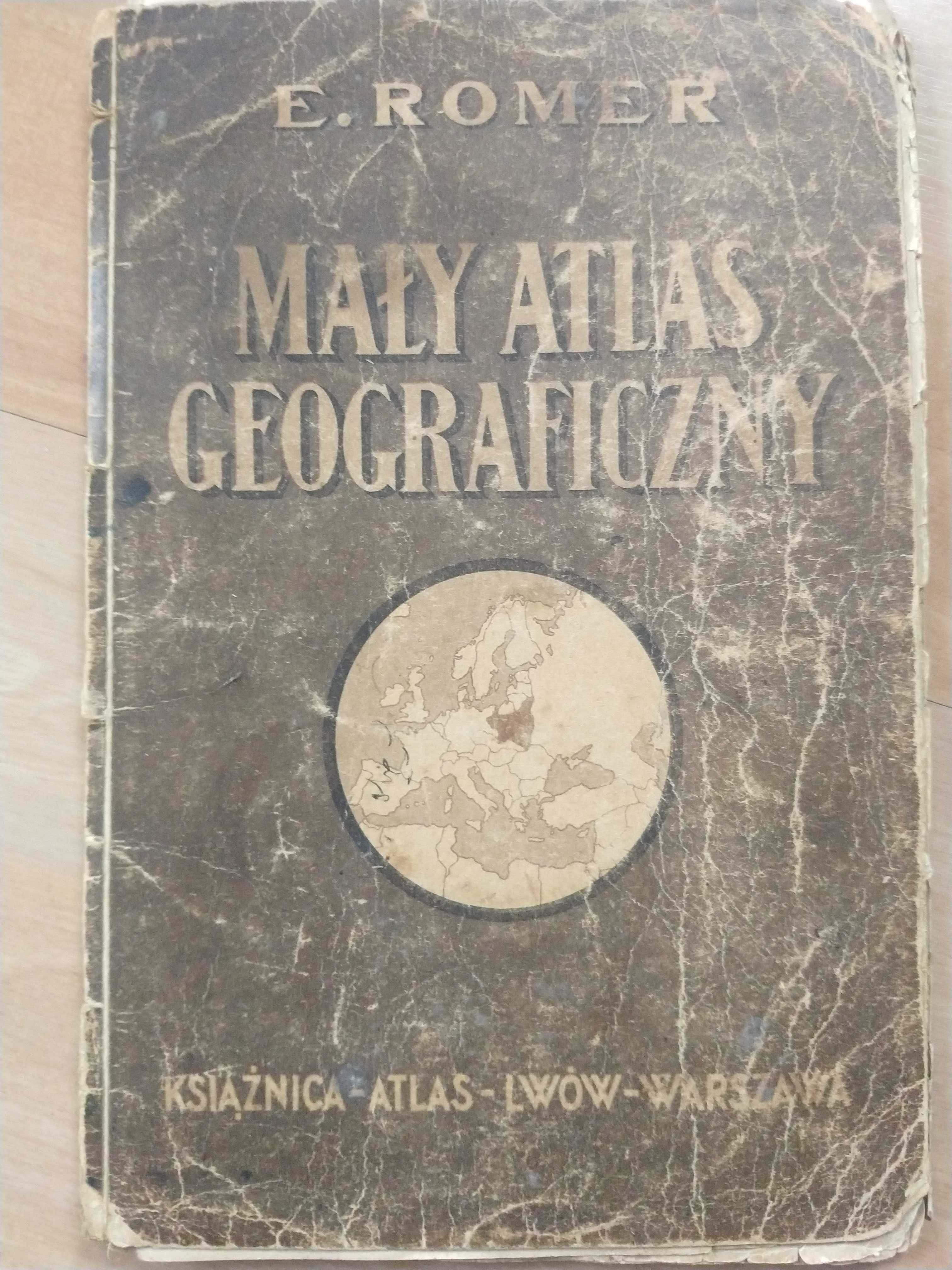 Przedwojenny Mały atlas geograficzny Eugeniusz Romer 1931 rok