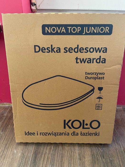 Deska sedesowa Koło Nova Pro Junior czerwona