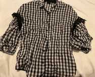 Camisa de mulher em xadrez da PINKO