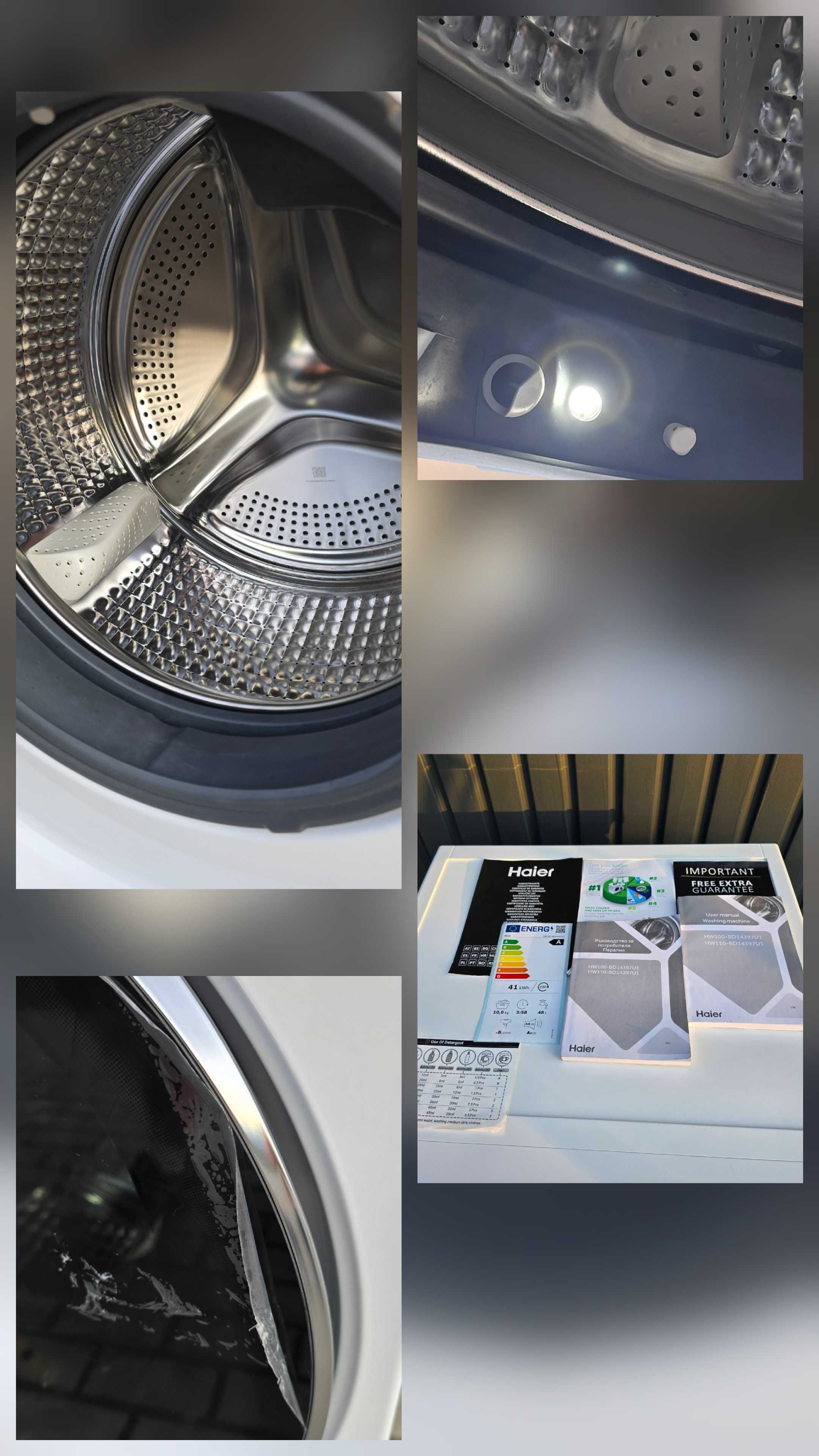 Pralka Haier X series 10kg jak nowa, AI, autodozowanie, inwerter, WIFI