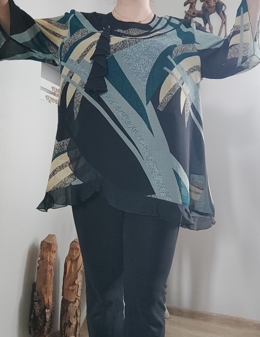 Tunika koszulowa luźna plus size 4xl 5xl