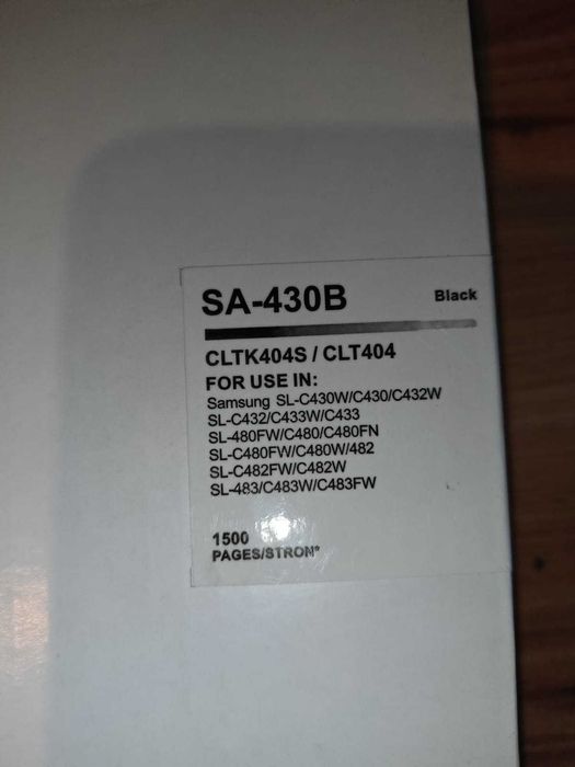 CLT 404 CLTK 404S TONERY SAMSUNG C480FW C430W zestaw