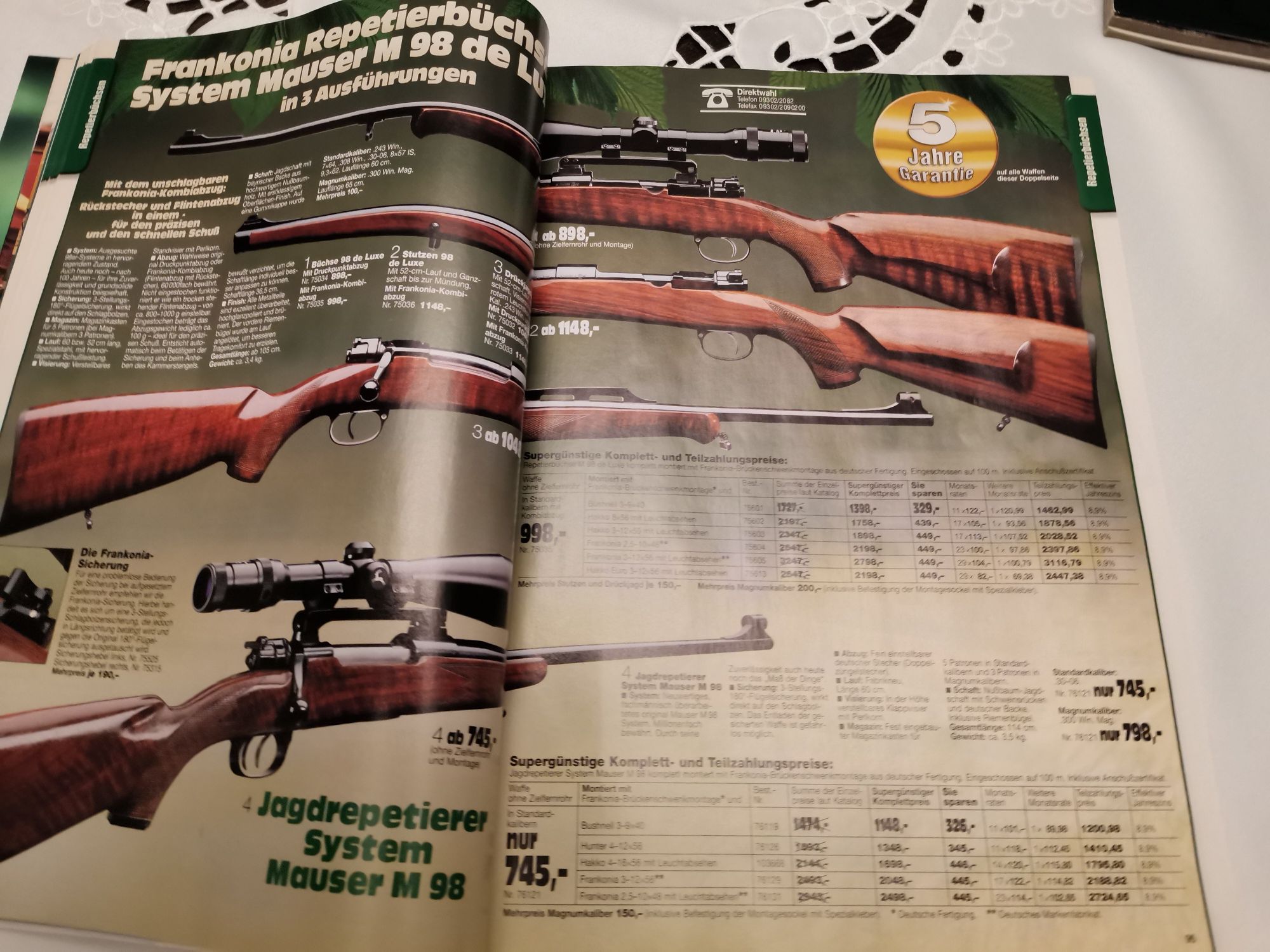 Katalog myśliwski Frankonia Jagd 2000, 2001.Jagd und Sportschiessen