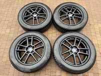 3698. Alufelgi 18" BMW X3 X4 5x112 7J ET22 czarne ładne proste