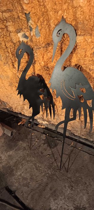 Ozdoba ogrodowa czapla 80cm całkowita, sama czapla 60cm