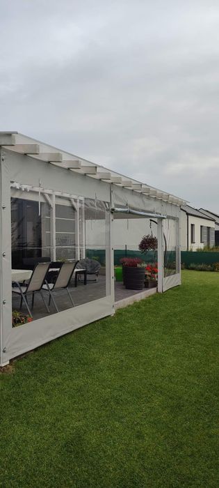 PROMOCJA PLANDEKI na wymiar osłony tarasowe wiaty ogródki piwne altan