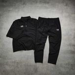 MĘSKI Zestaw PREMIUM Komplet Bluza Dresy Spodnie Śliskie Under Armour