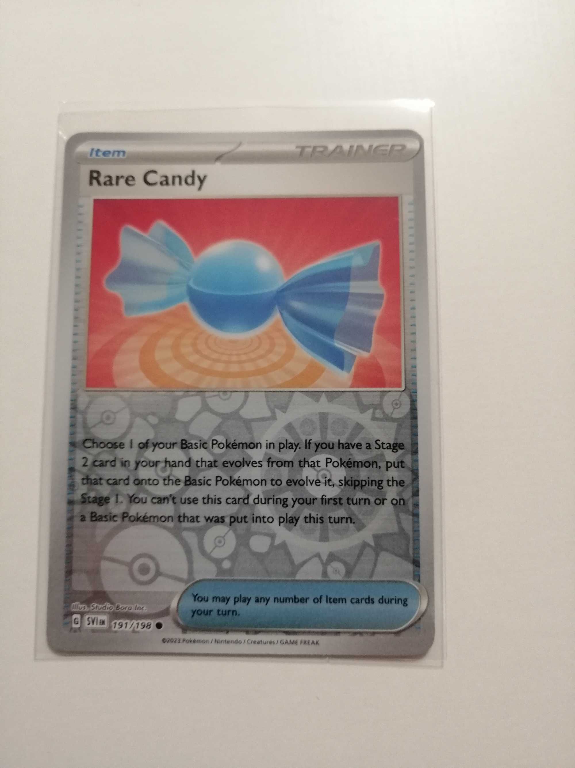 Karta Pokemon  Rare Candy (SVI 191)  Reverse Holo