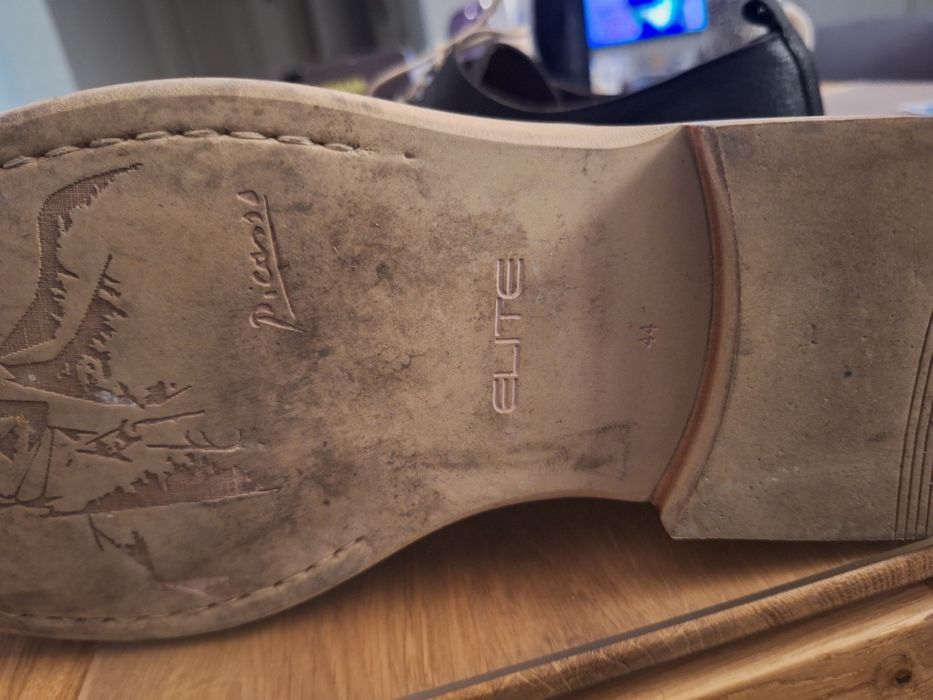 Buty męskie - pantofle skórzane rozmiar 44