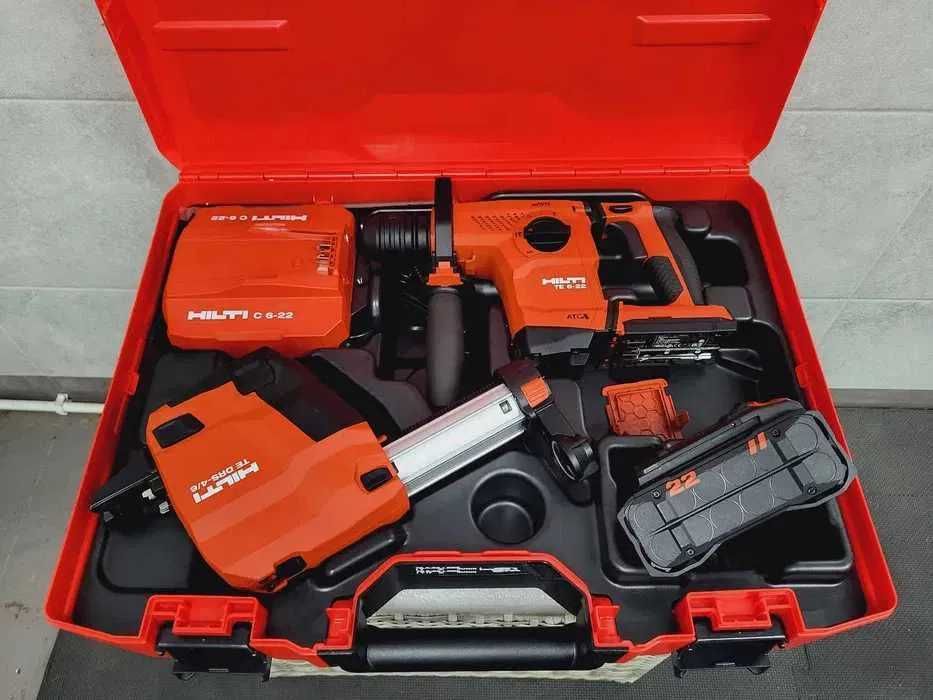 Młotowiertarka Hilti TE 6-22 Odkurzacz Hilti TE DRS 4/6 8Ah Nuron