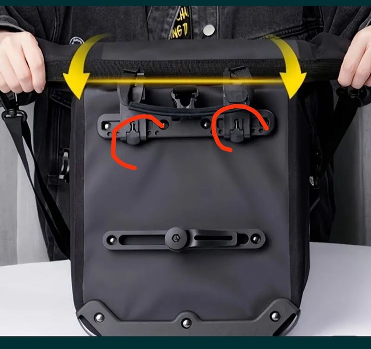 Боковые сумки на багажник велосипеда