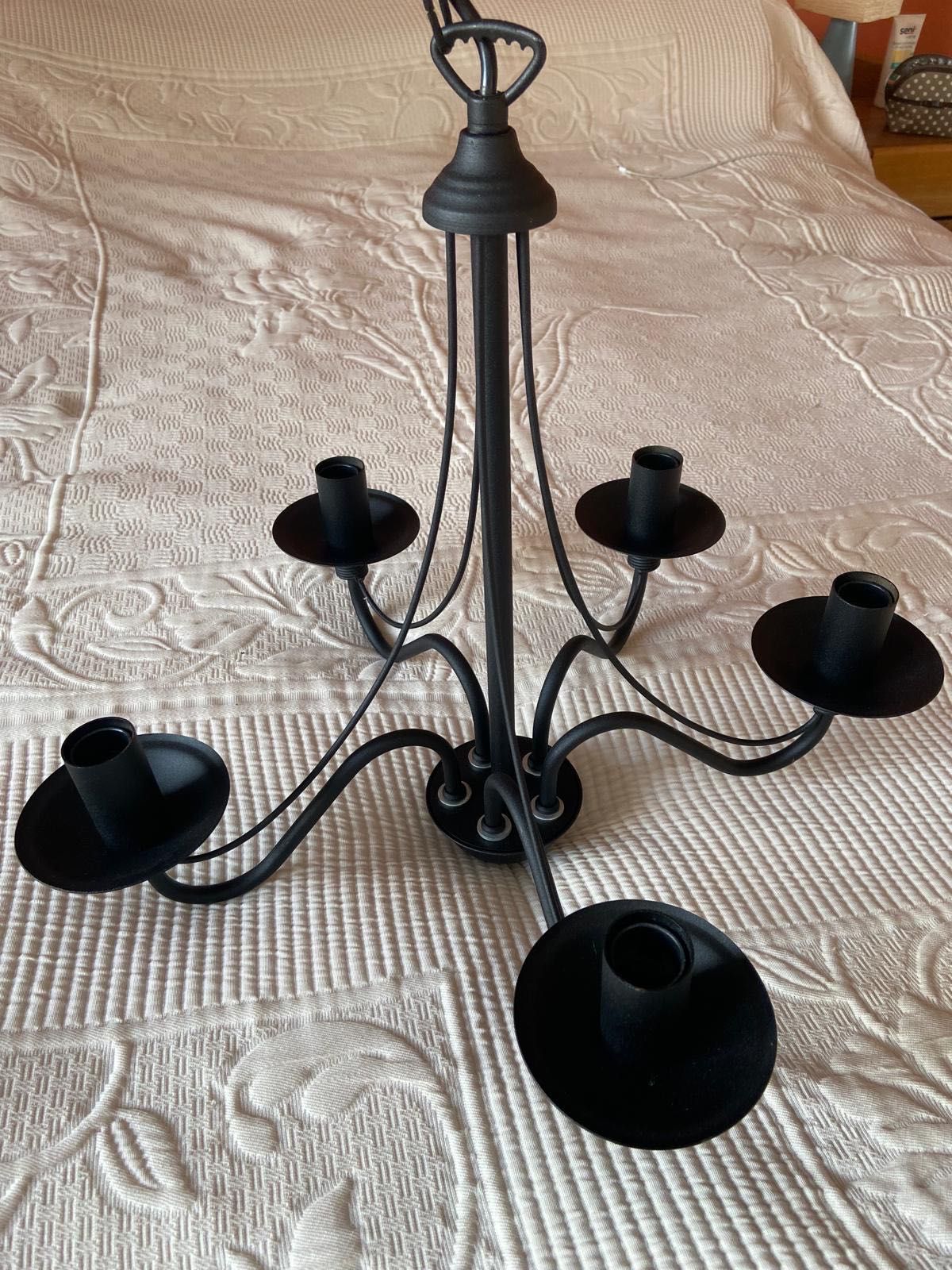 Żyrandol MINERWA 5 SL.0218 Sollux Lighting czarny klasyczny