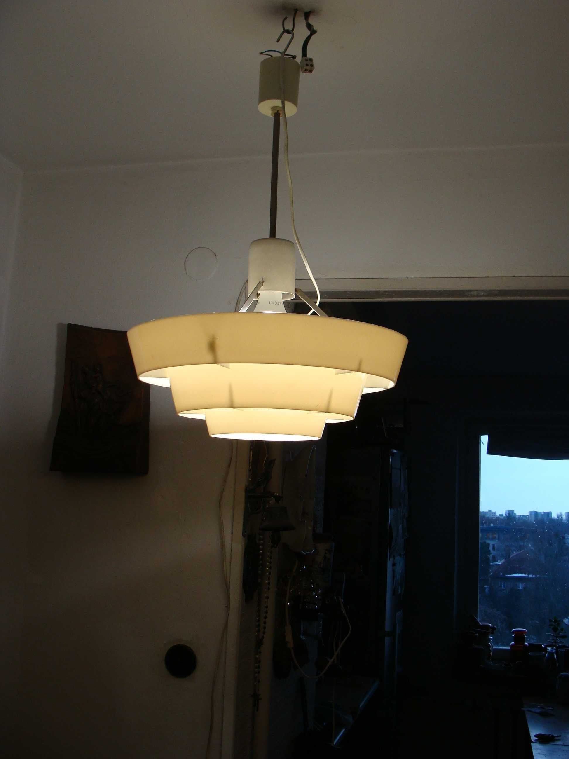 Lampa wisząca Polam Meos OR-2, Polska, lata 70.wilkasy