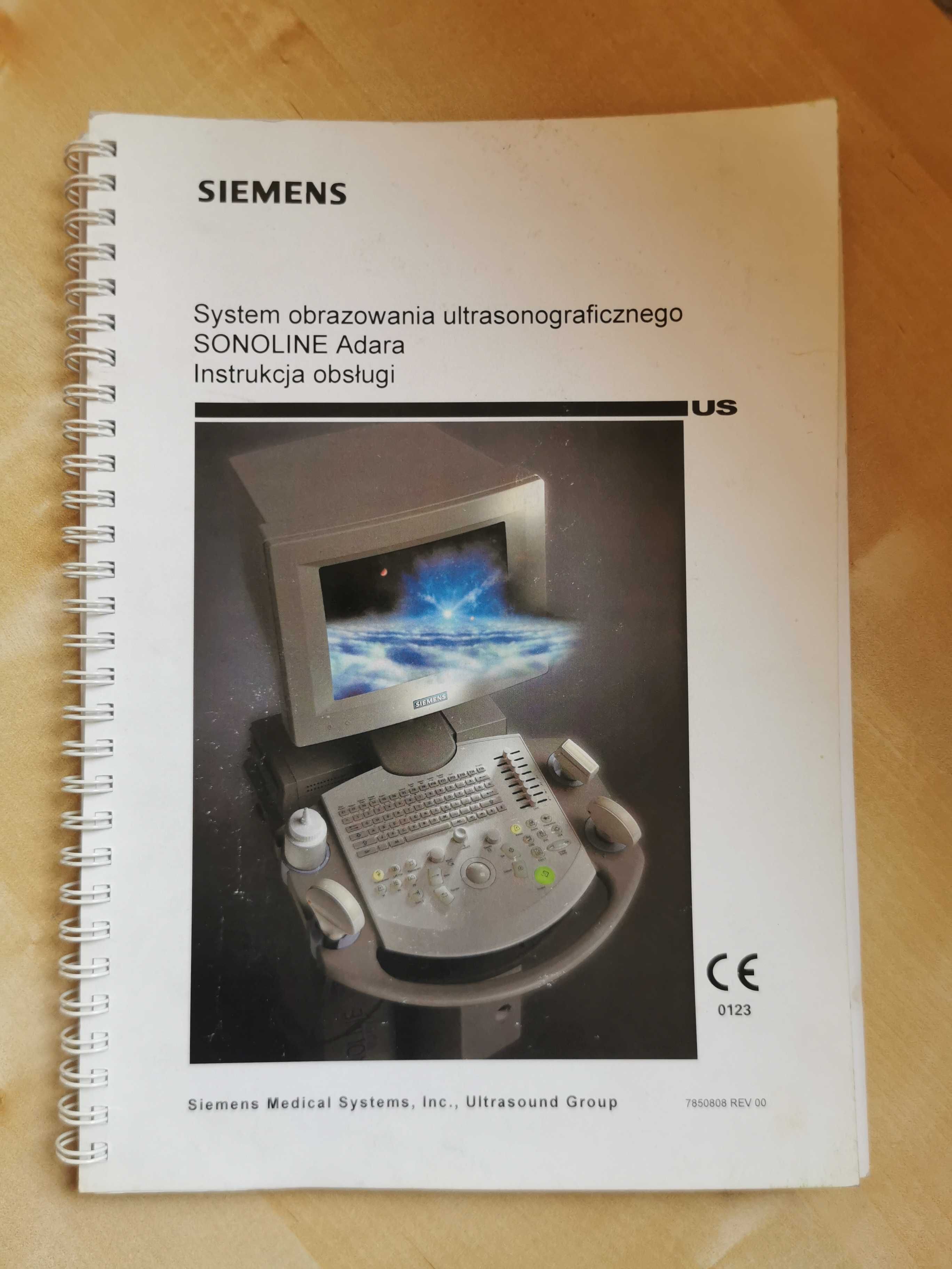 Siemens Sonoline Adara - instrukcja obsługi aparatu USG