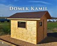 Drewniany domek na narzędzia Kamil. Domek schowek ogrodowy na działkę