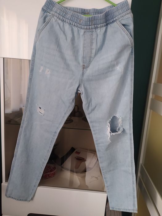 Spodnie jeansowe damskie 40