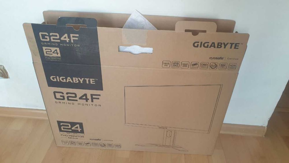 Monitor 24" Gigabyte G24F 1920 x 1080. 165 Hz