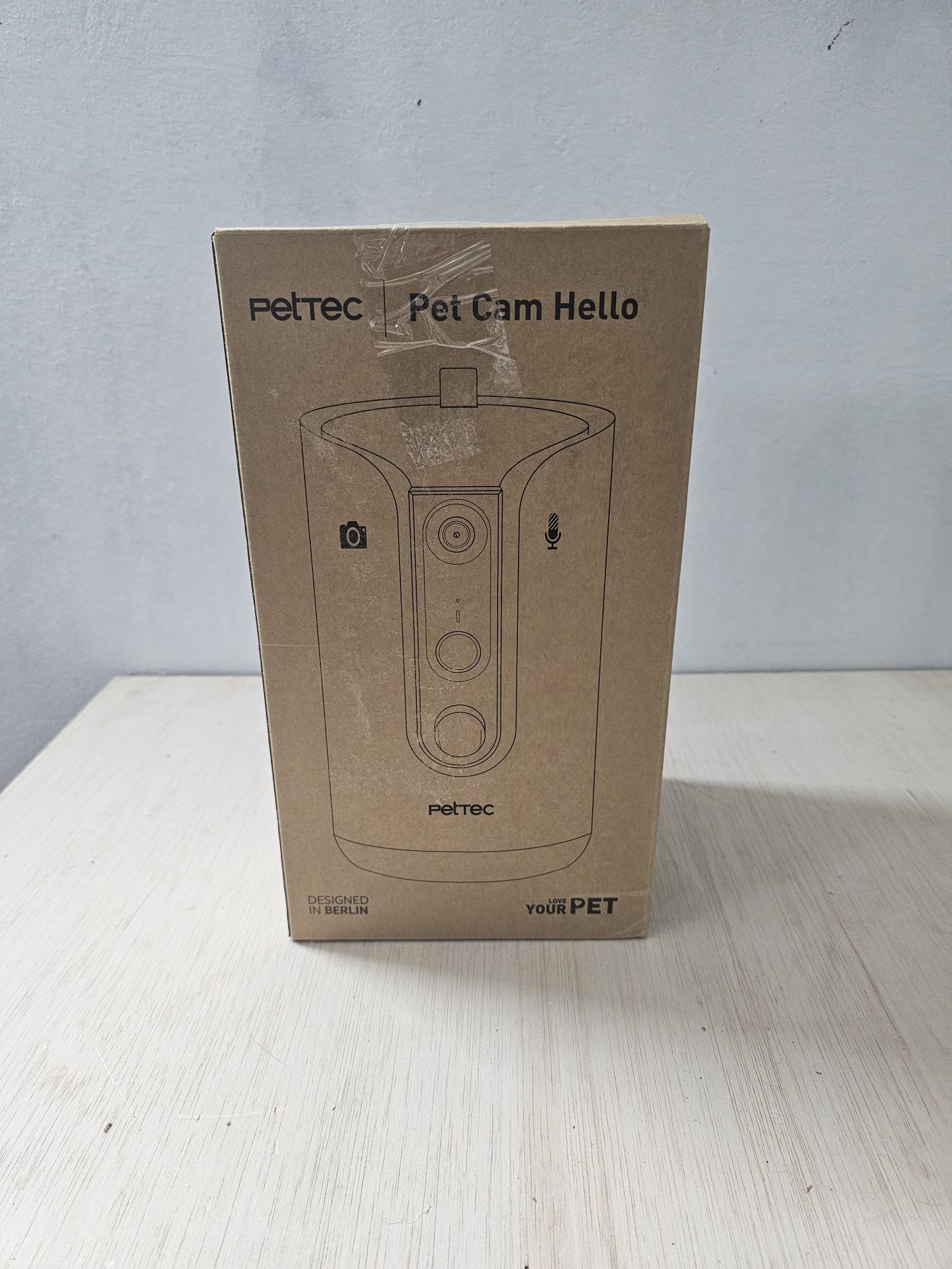 Câmera PetTec para animais de estimação 360 e dispensador automático d