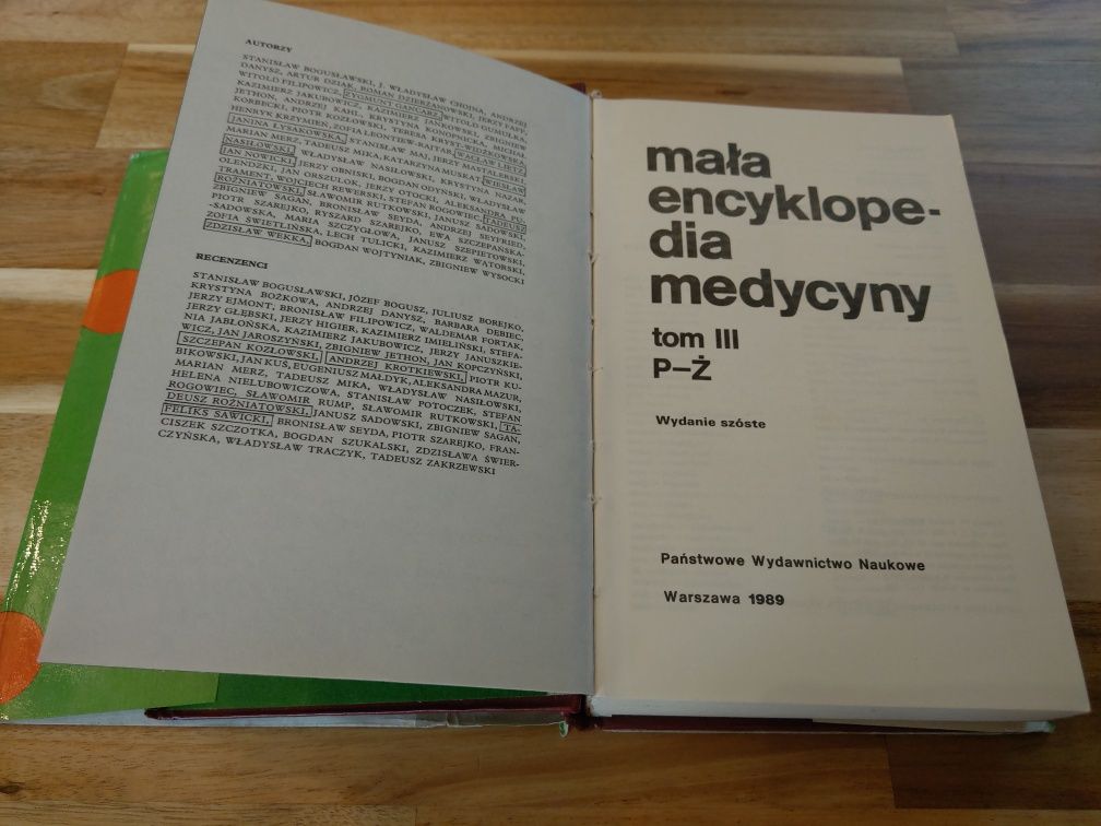 Mała encyklopedia medycyny tom II i III