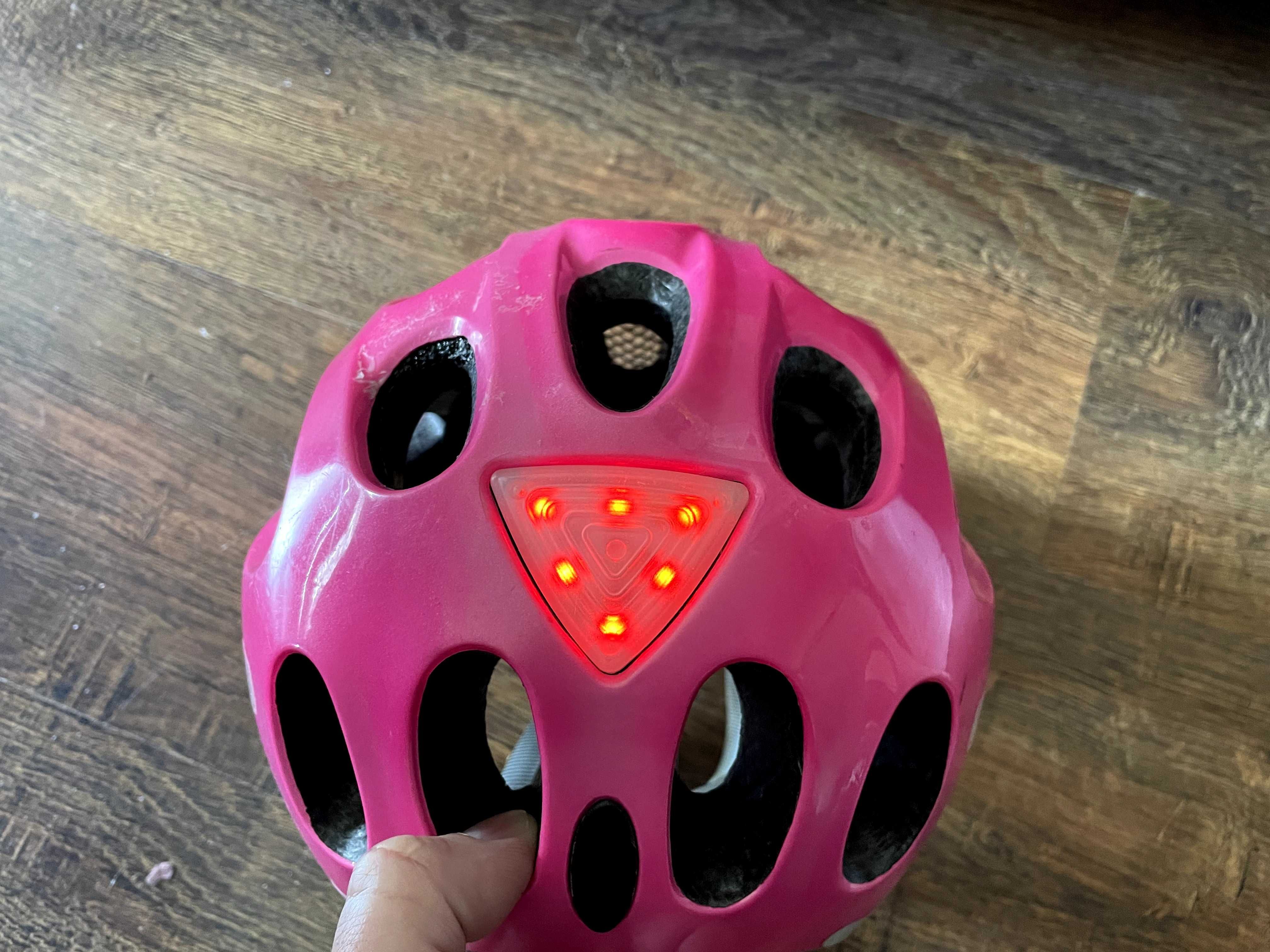 Дитячий велосипедний шолом рожевий ABUS Youn-I 52-57 см.