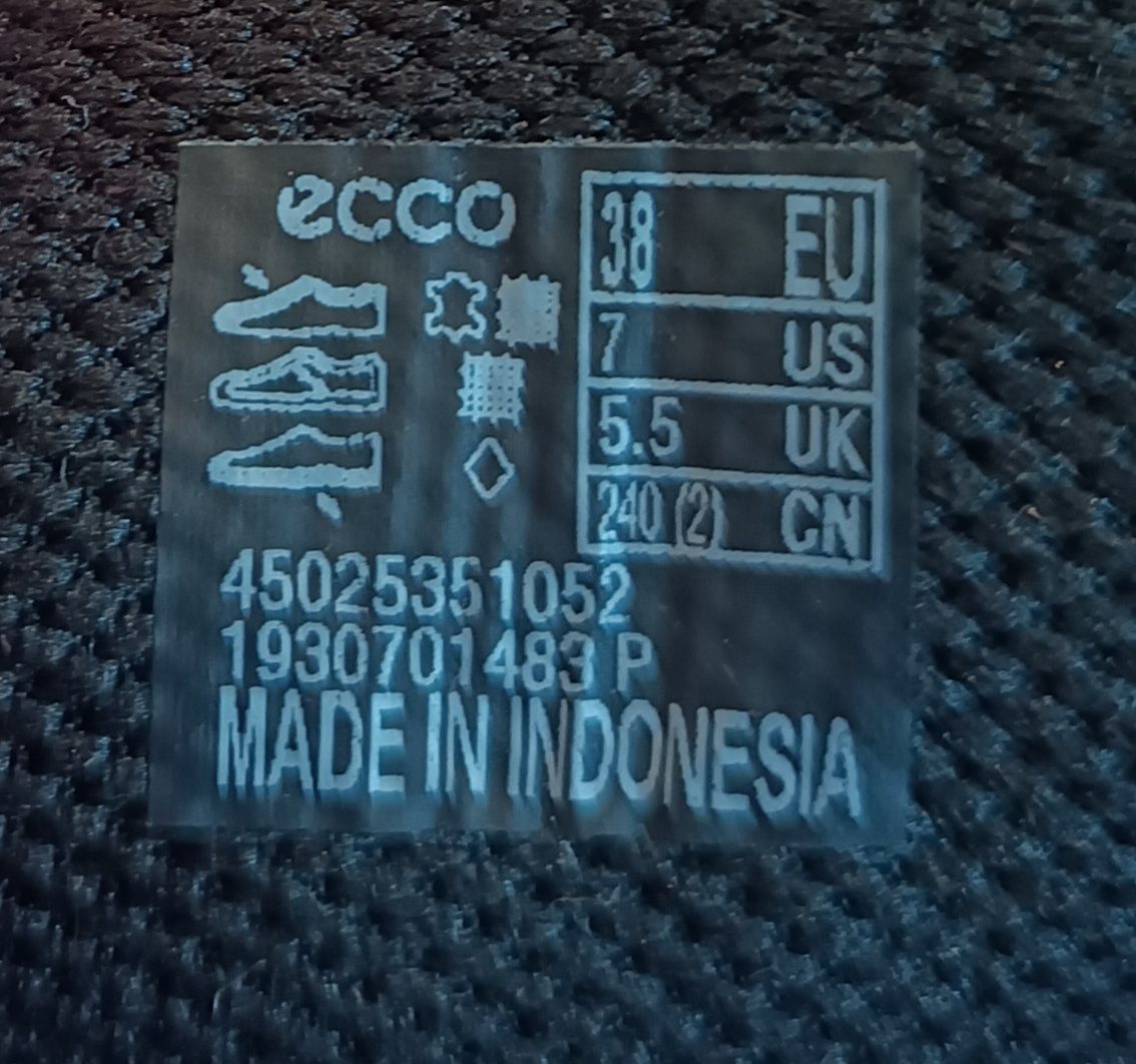 Buty Ecco Skórzane Wygodne Spodnie rozmiar 38