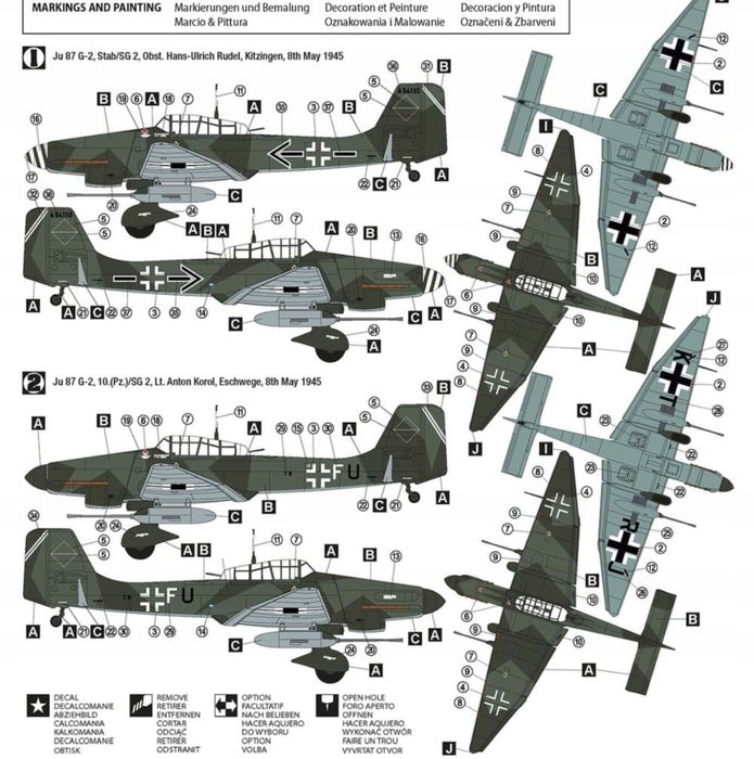 Samolot Junkers Ju-87 G-2 Stuka The Last Flight model 72071 Hobby 2000