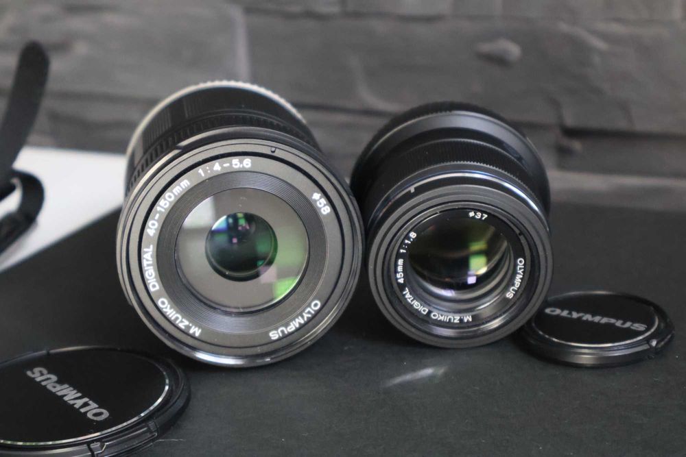 Olympus OM-D E-M10MarkIIIS, DUŻY ZESTAW, body + 3 obiektywy + dodatki