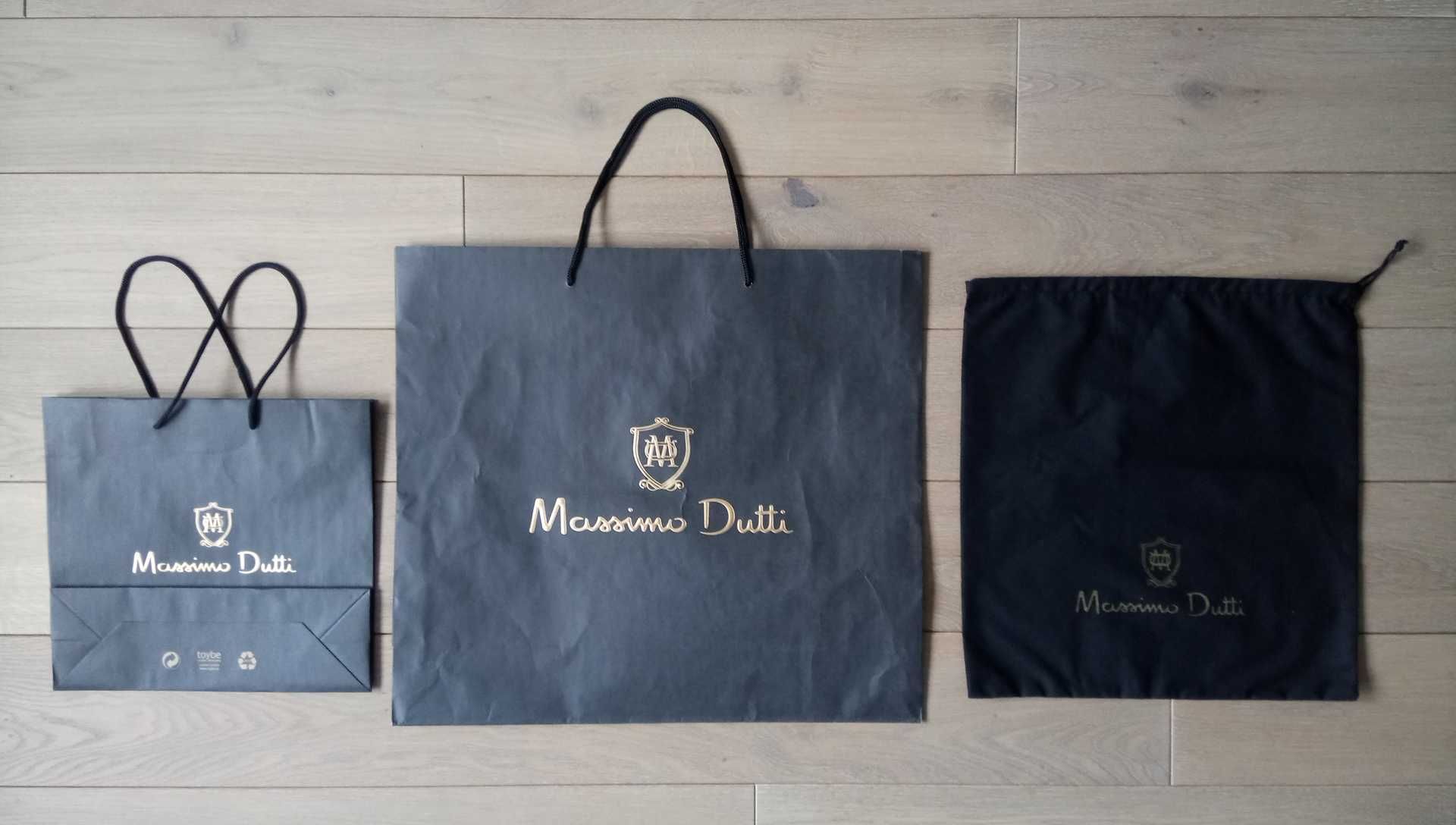 Torby papierowe plus worek bawełniany MASSIMO DUTTI