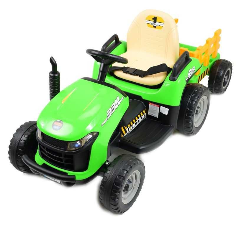Autko SUPER TRAKTOR LABOR z przyczepką i kiprem akumulator pojazd