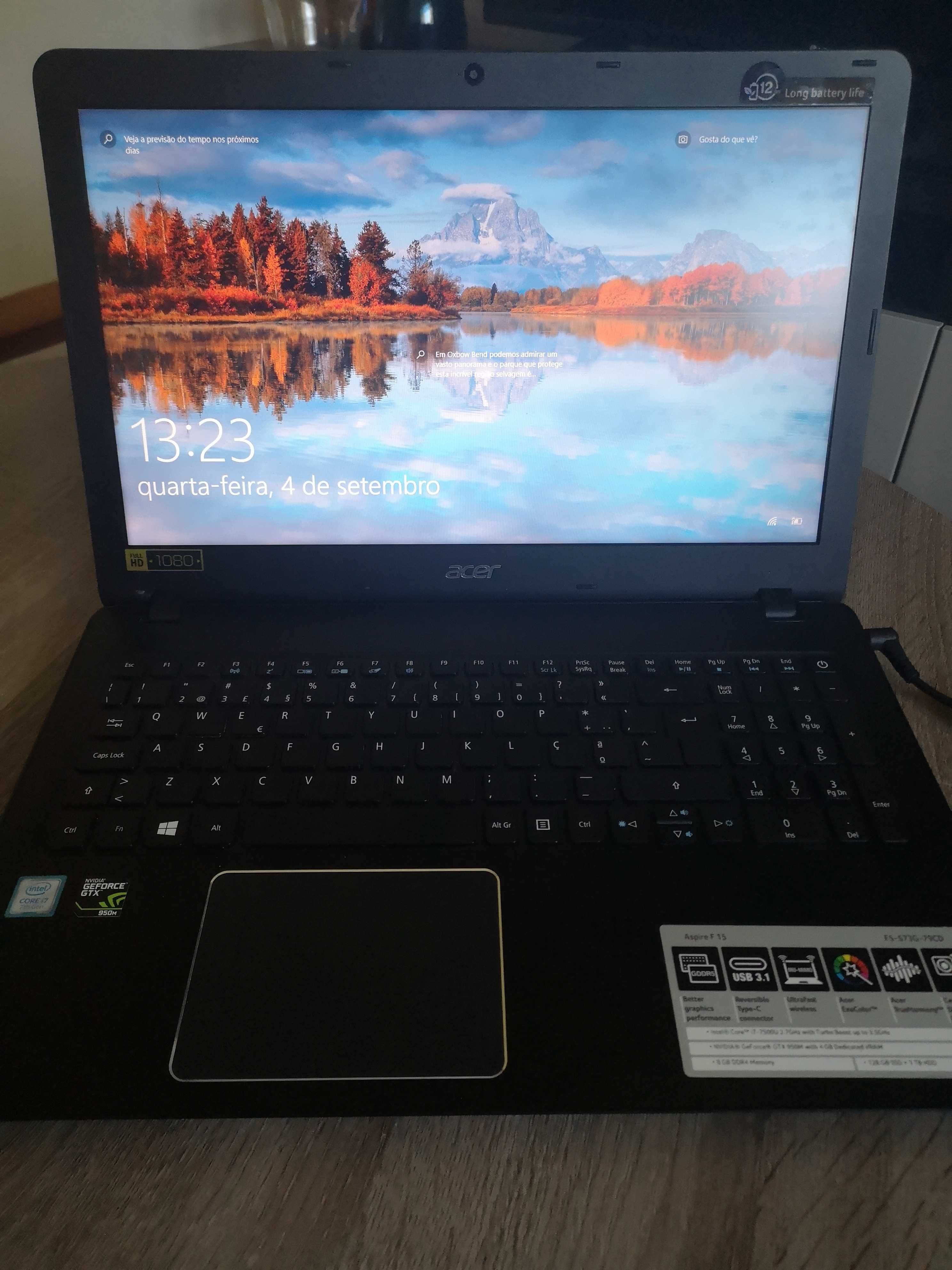 Portátil Acer Aspire F 15