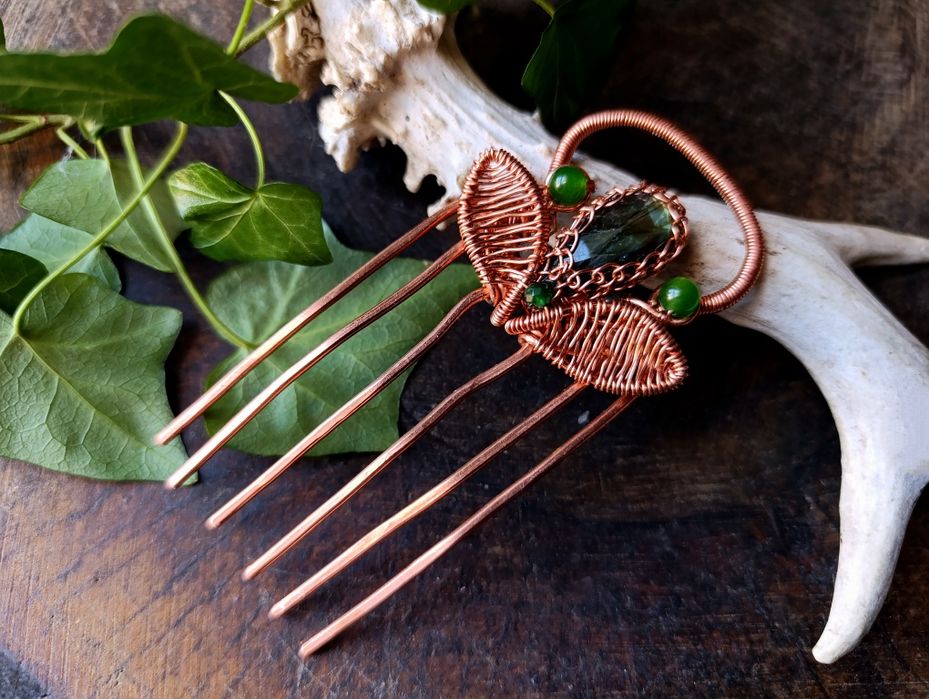 Grzebyk do włosów Handmade rękodzieło