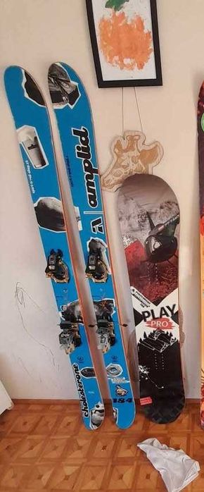SKITUROWE FREERIDE Amplid Cholesteron 184cm 126mm  Dynafit Beast 16din