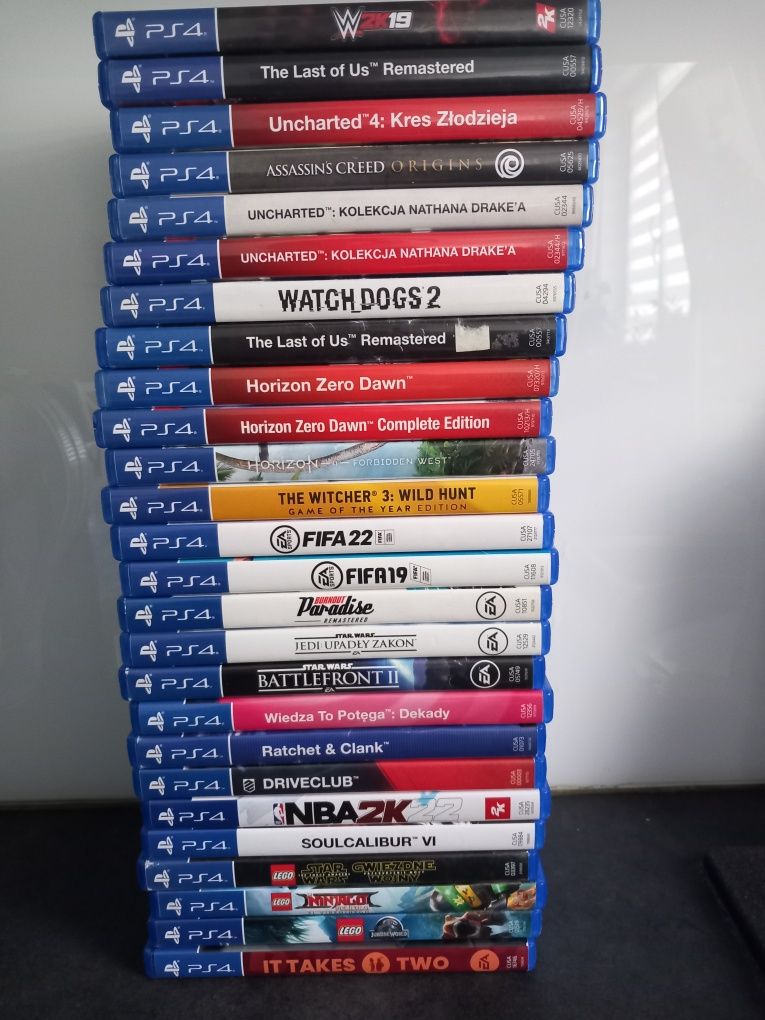 Gry ps4 fifa 22 wiedznim uncharted tlou horizon zero