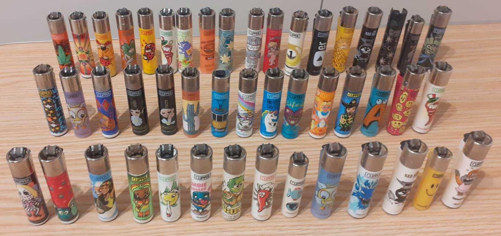 Isqueiros de coleção 204 da Clipper e 71 Bic