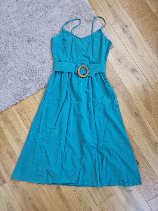 Sukienka z lnem letnia Reserved S 36